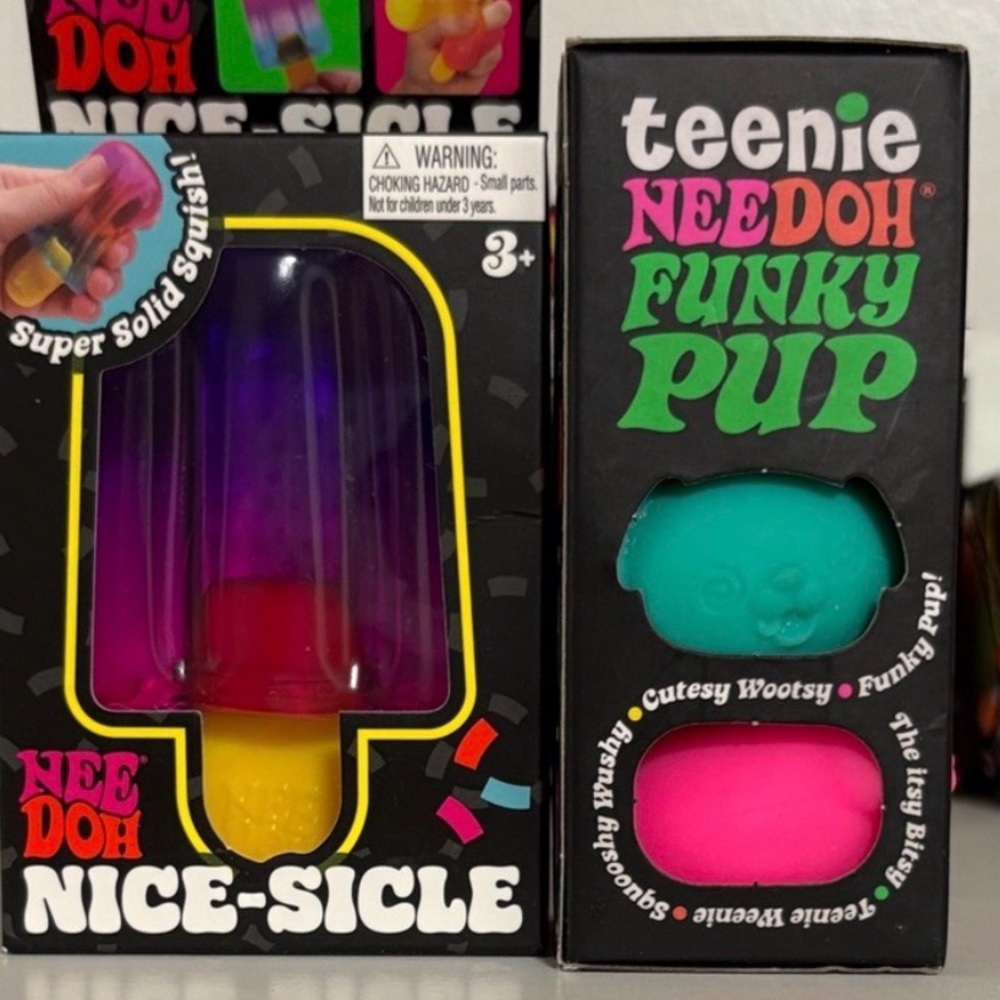 2 Authentic needohs shown. One is a 3 pack. Nice sicle Needoh. Same day ship
